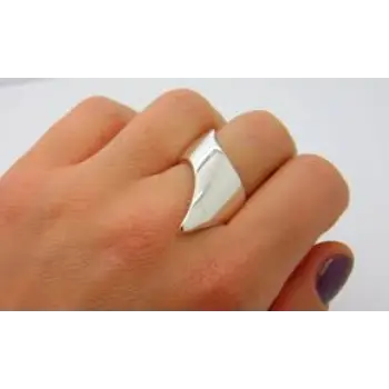Peerfect Silver Plated Ring